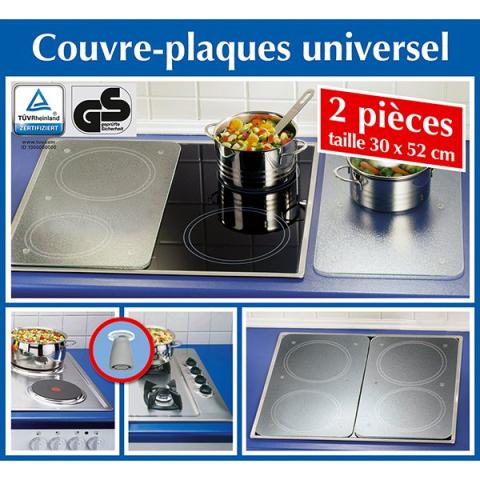 Set de 2 couvre-plaques transparentes Wenko by Maximex