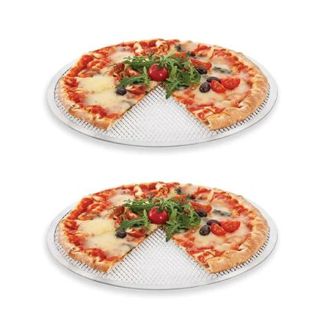Set de 2 grilles perforées rondes pour pizza Mathon Set de 2 grilles perforées rondes pour pizza Mathon