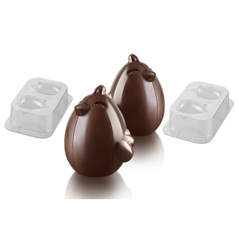 Set de 2 moules Chocolat Poussin de Pâques Paul Cino Silikomart Set de 2 moules Chocolat Poussin de Pâques Paul Cino Silikomart