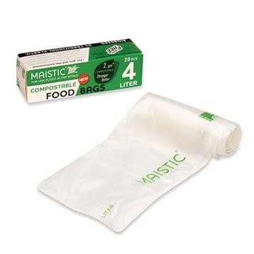 Set de 20 sacs de conservation alimentaire compostable 4 L