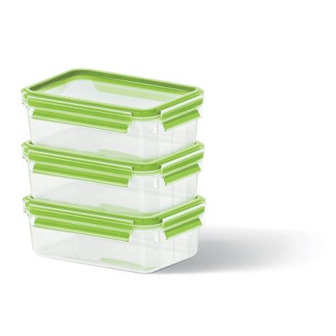 Set de 3 boîtes Clip & Close vertes 0,55L Emsa Set de 3 boîtes Clip & Close vertes 0,55L Emsa
