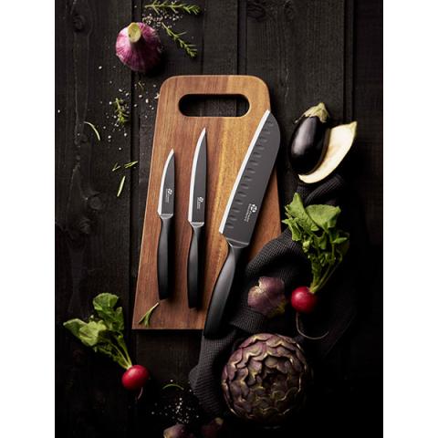 Set 3 couteaux de cuisine lame noire Essentiels Pradel Excellence Set 3 couteaux de cuisine lame noire Essentiels Pradel Excellence