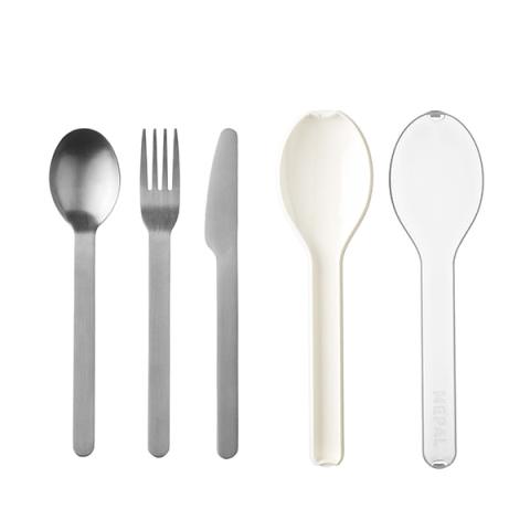 Set de 3 couverts Ellipse blanc Mepal Set de 3 couverts Ellipse blanc Mepal