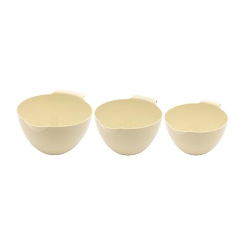 Set de 3  culs de poule en bioplastique 1,5, 2 et 2,5 L