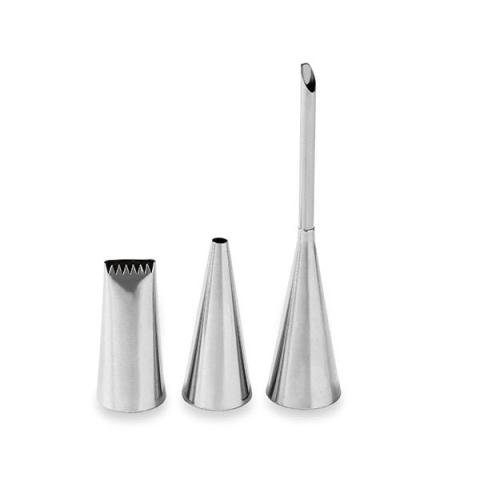 Set de 3 douilles en inox spécial déco Mathon Set de 3 douilles en inox spécial déco Mathon