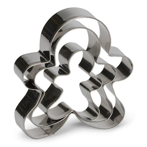 Set de 3 emporte-pièces Bonhomme inox Patisse Set de 3 emporte-pièces Bonhomme inox Patisse