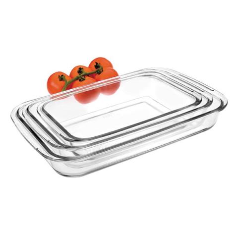Set de 3 plats rectangulaires Kristall Ibili Set de 3 plats rectangulaires Kristall Ibili