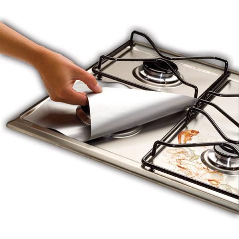 Set de 4 feuilles de protection pour plaques gaz NoStik Set de 4 feuilles de protection pour plaques gaz NoStik