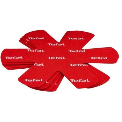 Set de 4 protecteurs de poele K2203004 38x36x1cm rouge - Tefal