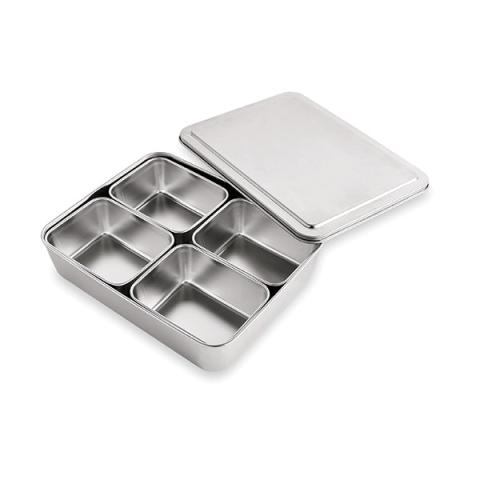 Set de 5 bacs de préparation culinaire en inox Mathon Set de 5 bacs de préparation culinaire en inox Mathon