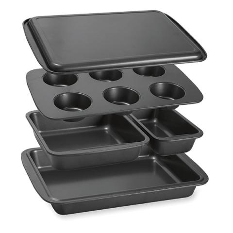 Set de 5 moules à gâteau empilables en acier antiadhérent Mathon