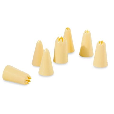 Set de 7 douilles cannelées en plastique Patisse