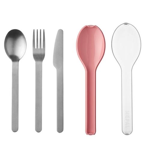 Set de couvert ellipse rose Mepal