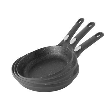 Set de 3 poêles anti-adhérentes manches amovibles 20, 24, 28 cm GEM Berghoff Set de 3 poêles anti-adhérentes manches amovibles 20, 24, 28 cm GEM Berghoff