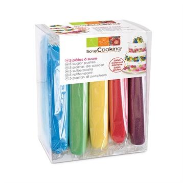Set de 5 pâtes à sucre 400 g Scrapcooking Set de 5 pâtes à sucre 400 g Scrapcooking