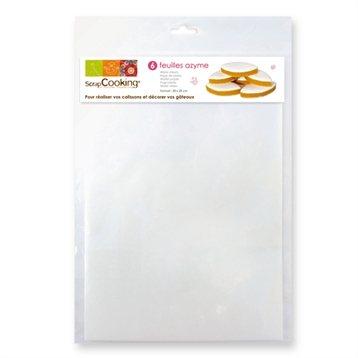 Set de 6 feuilles azymes pour calissons Scrapcooking