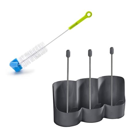 Set égouttoir à bouteille et brosse spéciale bouteille Set égouttoir à bouteille et brosse spéciale bouteille