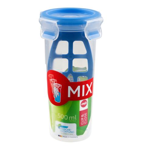 Shaker gradué 0.5 L bleu clip&close Emsa Shaker gradué 0.5 L bleu clip&close Emsa
