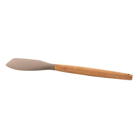 Spatule en silicone avec manche en bambou 32 cm taupe Point Virgule Spatule en silicone avec manche en bambou 32 cm taupe Point Virgule