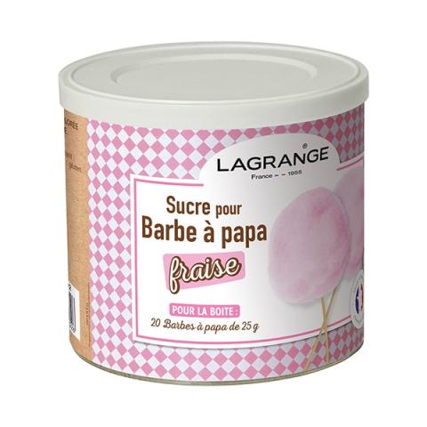 Sucre à barbe à papa Fraise 500 g  380007 Lagrange