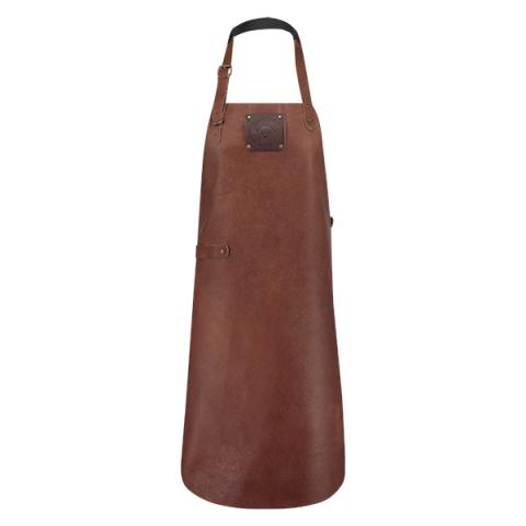 Tablier de cuisine artisanal cuir plein fleur Buffalo Cognac Witloft