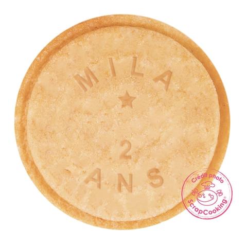 Tampon à messages pour biscuits Scrapcooking