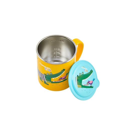 Tasse enfant crocodile en inox 300 ml jaune Cuitisan Tasse enfant crocodile en inox 300 ml jaune Cuitisan