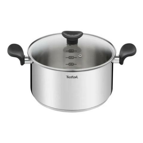 Tefal - Faitout inox 24cm avec couvercle e3084604 - inox