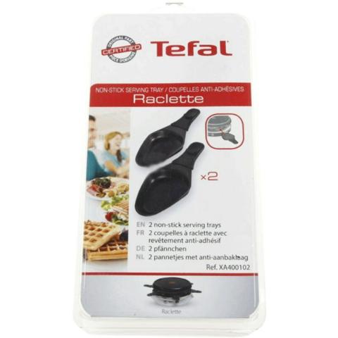 Tefal - Lot de 2 Coupelles avec revêtement anti-adhésif (XA400102) Raclette, gril, Wok moulinex