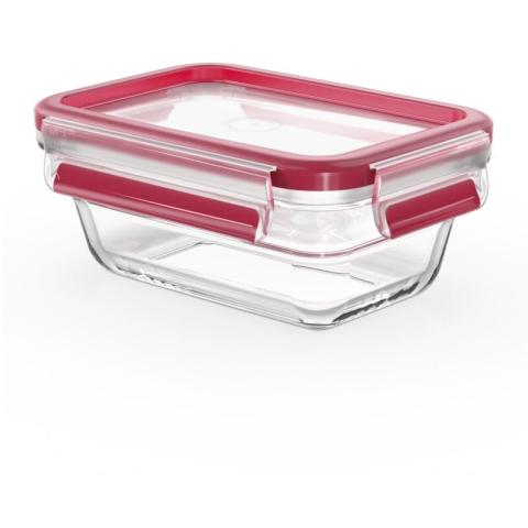Tefal Masterseal Fresh Verre, Boîte Alimentaire Rectangulaire 0,45 L, Conservation Des Aliments, Empilable, Compatible Four Et C