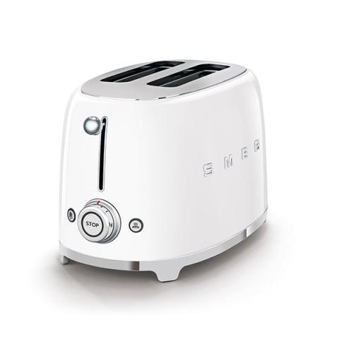 Toaster 2 tranches 950 W TSF01WHEU blanc Smeg Toaster 2 tranches 950 W TSF01WHEU blanc Smeg