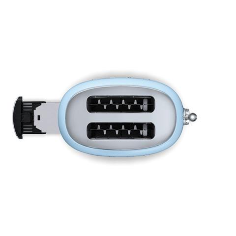Toaster 2 tranches bleu azur 950 W TSF01PBEU Smeg Toaster 2 tranches bleu azur 950 W TSF01PBEU Smeg