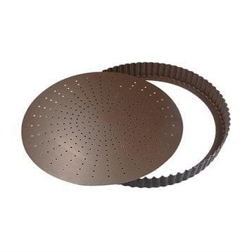 Tourtière fond amovible perforé antiadhérent 20 cm Gobel Tourtière fond amovible perforé antiadhérent 20 cm Gobel