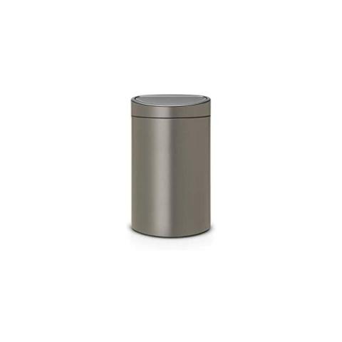 Twin Bin Touch-Open Recycling Bin, Platinum, 2 bacs intérieurs 10L et 23L - Brabantia